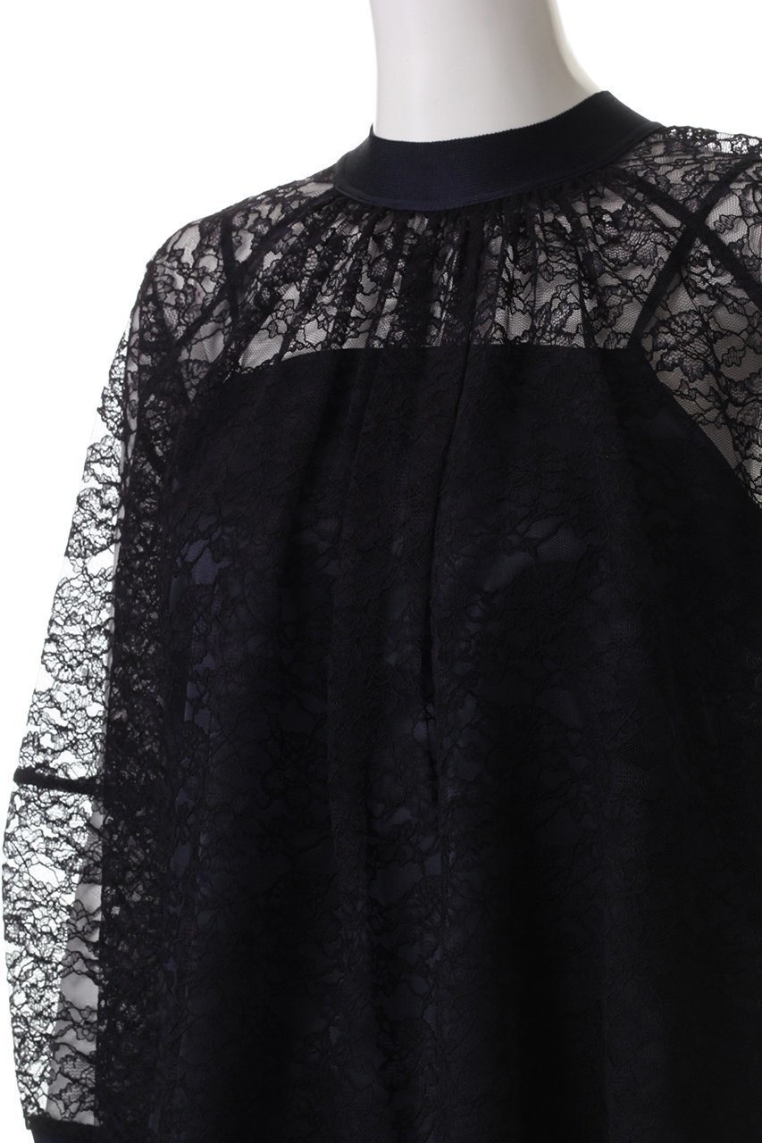 【マリリンムーン/MARILYN MOON】のモダンレース2wayタイブラウス 人気、トレンドファッション・服の通販 founy(ファニー) 　ファッション　Fashion　レディースファッション　Fashion for Women　トップス・カットソー　Cut & Sew Tops　シャツ・ブラウス・オフィスカジュアル　Elegant Blouses & Button-Ups　おすすめ　Recommended / Our Picks　オケージョン　Occasion Wear　スリーブ　Sleeve, Long Sleeve / Short Sleeve　モダン　Modern, Contemporary　リボン　Ribbon, Bow　レース　Lace, Lace Fabric　ロング　Long, Long-Length　other-5|ID: prp329100004374947 ipo3291000000034955549