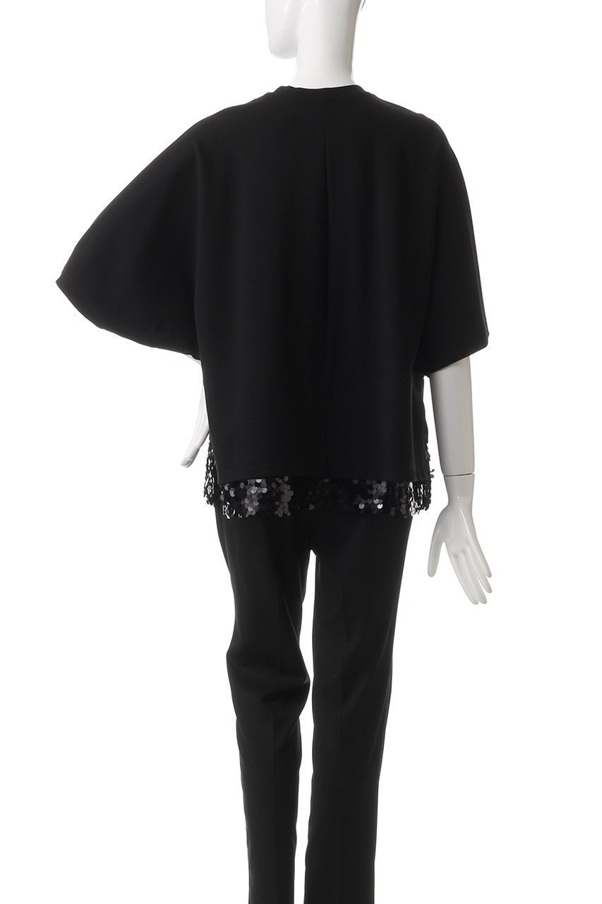 【アドーア/ADORE】のスパングルヘムジャージーカットソー 人気、トレンドファッション・服の通販 founy(ファニー) 　ファッション　Fashion　レディースファッション　Fashion for Women　トップス・カットソー　Cut & Sew Tops　シャツ・ブラウス・オフィスカジュアル　Elegant Blouses & Button-Ups　ロングTシャツ・Tシャツ　Longline T-Shirts & Tees　カットソー・ベーシックTシャツ　Cut-and-Sewn Tops / Stretch Tees & Basics　エレガント 上品　Elegant　カットソー　Cut and Sewn Top　ショート　Short, Short Length　シンプル　Simple, Minimal　スパンコール　Sequins, Sequin Embellishment　スリーブ　Sleeve, Long Sleeve / Short Sleeve　トレンド　Trend, Trending Now　other-4|ID: prp329100004374949 ipo3291000000032873772