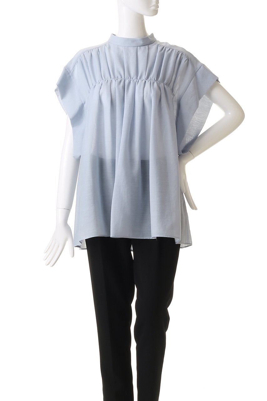 【アドーア/ADORE】のスパンボイルブラウス 人気、トレンドファッション・服の通販 founy(ファニー) 　ファッション　Fashion　レディースファッション　Fashion for Women　トップス・カットソー　Cut & Sew Tops　シャツ・ブラウス・オフィスカジュアル　Elegant Blouses & Button-Ups　シアー　Sheer, See-Through　ショート　Short, Short Length　スリーブ　Sleeve, Long Sleeve / Short Sleeve　ドレープ　Drape, Draping Fabric　ランダム　Random, Irregular　夏　Summer　other-2|ID: prp329100004374950 ipo3291000000032852681