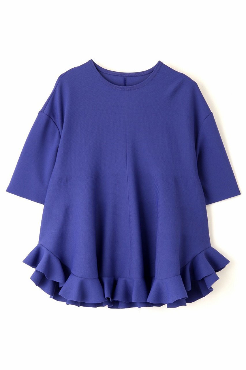 【アドーア/ADORE】のラッフルヘムニット インテリア・キッズ・メンズ・レディースファッション・服の通販 founy(ファニー) 　ファッション　Fashion　レディースファッション　Fashion for Women　トップス・カットソー　Cut & Sew Tops　ニット　Knit Tops & Sweaters　カジュアルプルオーバー・ニットトップス　Pullovers & Knit Tops / Casual Pullovers　ラッフル　Ruffle, Frill　ブルー|ID: prp329100004374969 ipo3291000000032948031