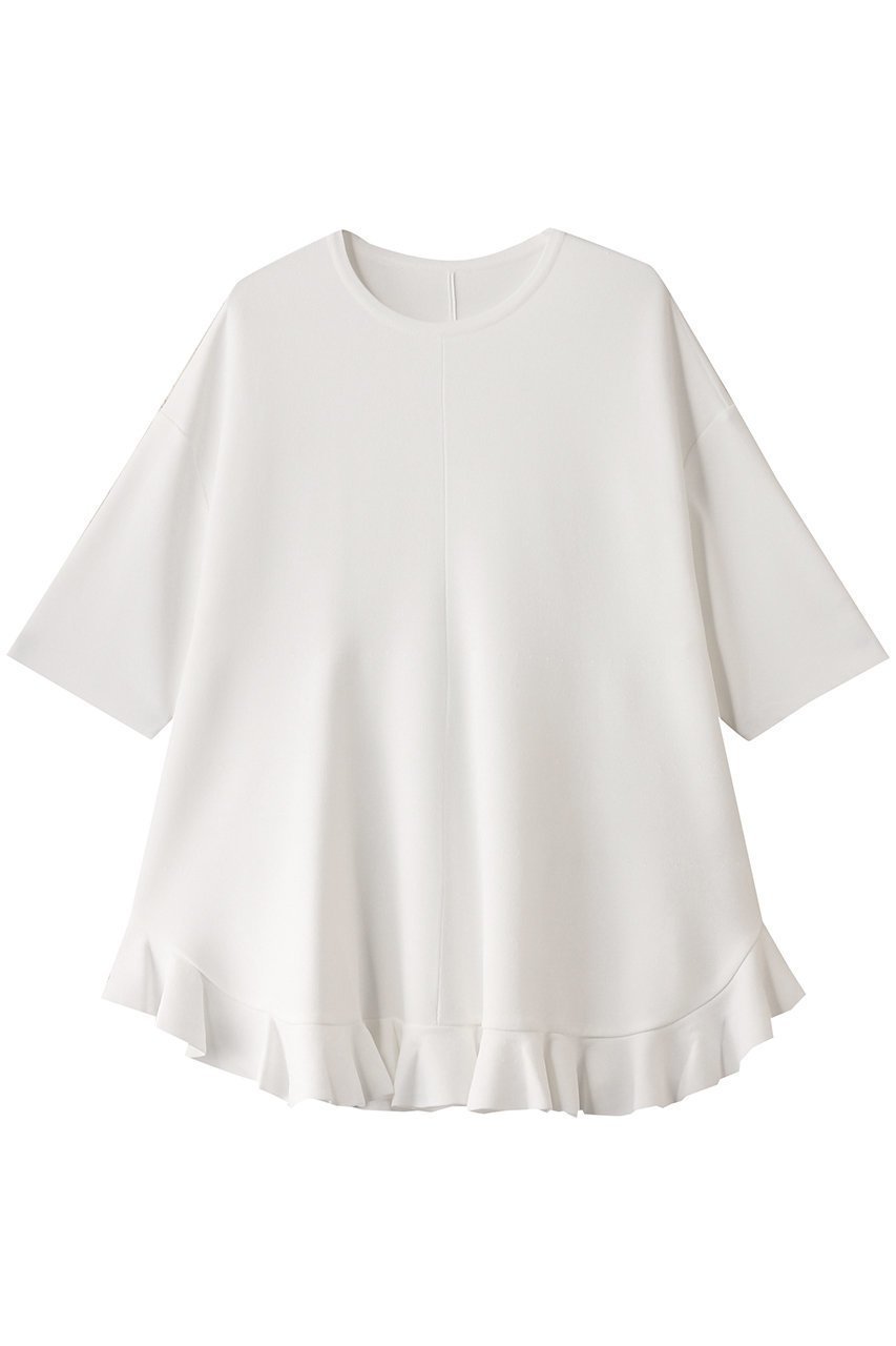 【アドーア/ADORE】のラッフルヘムニット インテリア・キッズ・メンズ・レディースファッション・服の通販 founy(ファニー) 　ファッション　Fashion　レディースファッション　Fashion for Women　トップス・カットソー　Cut & Sew Tops　ニット　Knit Tops & Sweaters　カジュアルプルオーバー・ニットトップス　Pullovers & Knit Tops / Casual Pullovers　ラッフル　Ruffle, Frill　ホワイト|ID: prp329100004374969 ipo3291000000032948039