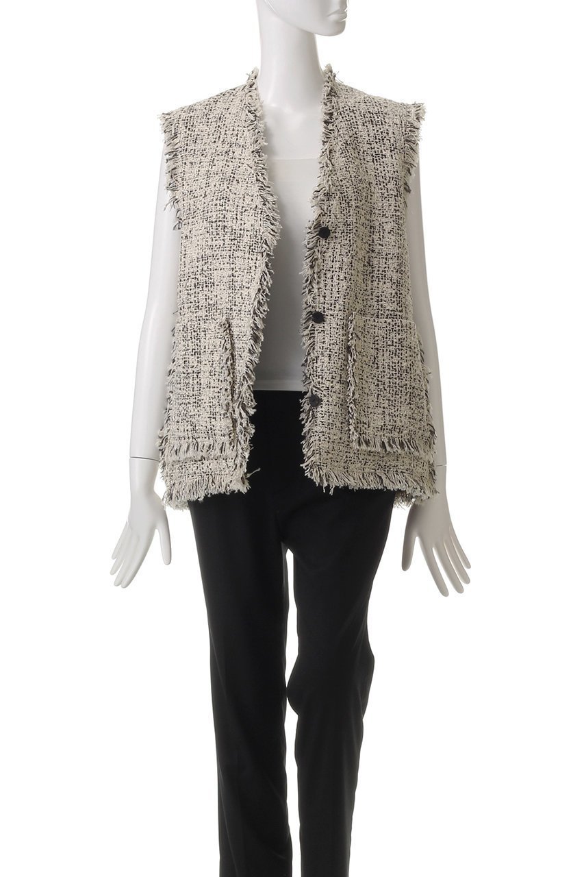 【デパリエ/DEPAREILLE】のリリーヤーンツイードジレ 人気、トレンドファッション・服の通販 founy(ファニー) ファッション Fashion レディースファッション Fashion for Women アウター Coat / Outerwear Collection レディースジャケット・軽アウター Jackets カットソー Cut and Sewn Top ジャケット Jacket, Outerwear デニム Denim, Jeans Material パーティ Party, Party Style フリンジ Fringe, Tassel ベスト Vest, Waistcoat エレガント 上品 Elegant 夏 Summer 春 Spring S/S・春夏 SS, Spring/Summer, Warm Season other-7|ID: prp329100004374972 ipo3291000000036061352