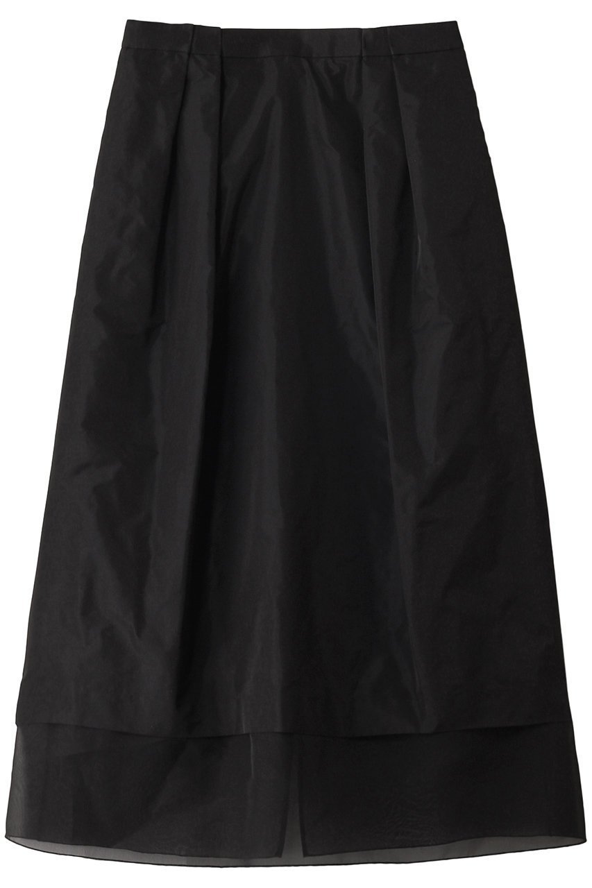 【デパリエ/DEPAREILLE】のシルクオーガンジースカート インテリア・キッズ・メンズ・レディースファッション・服の通販 founy(ファニー) 　ファッション　Fashion　レディースファッション　Fashion for Women　スカート　Skirts　ロングスカート　Long Skirts / Maxi & Midi Skirts　カットソー　Cut and Sewn Top　シアー　Sheer, See-Through　シンプル　Simple, Minimal　パーティ　Party, Party Style　リュクス　Luxury, Elegant, High-End, Chic　ロング　Long, Long-Length　ブラック|ID: prp329100004374973 ipo3291000000032770296