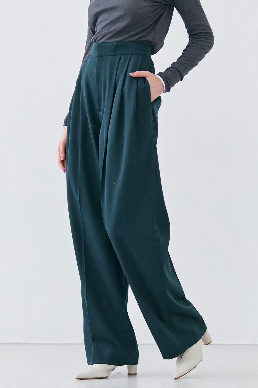 【ベイジ,/BEIGE,】のSTEVIA(ステビア)/ウール混タックワイドパンツ 人気、トレンドファッション・服の通販 founy(ファニー) 　ファッション　Fashion　レディースファッション　Fashion for Women　パンツ　Pants & Trousers　シンプル　Simple, Minimal　ドレープ　Drape, Draping Fabric　フォルム　Silhouette, Form　ワイド　Wide, Wide Fit　エレガント 上品　Elegant　other-7|ID: prp329100004374975 ipo3291000000035333886