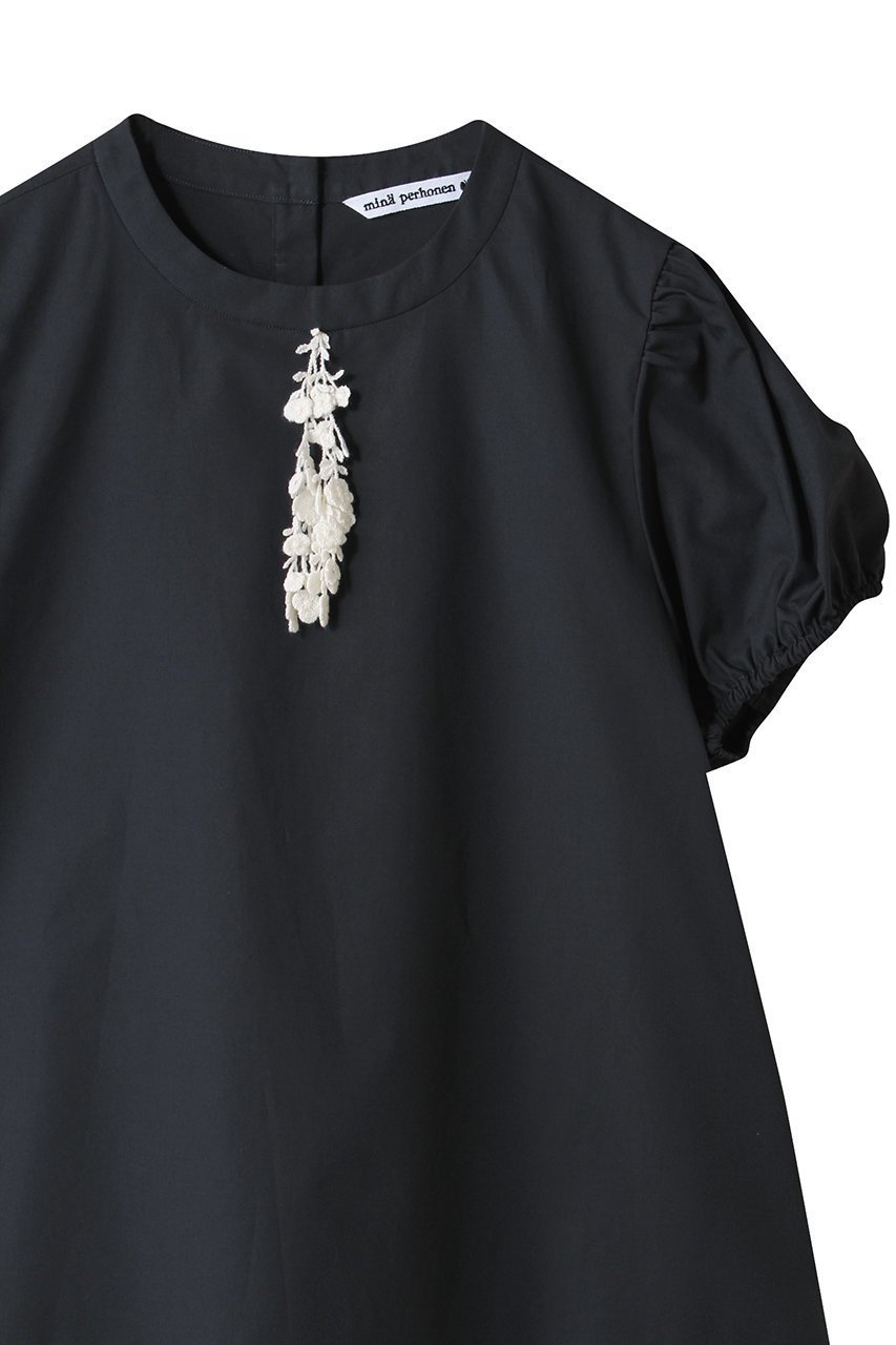 【ミナ ペルホネン/mina perhonen / KIDS】の【KIDS】floraleaf ブラウス 人気、トレンドファッション・服の通販 founy(ファニー) 　ファッション　Fashion　キッズファッション　Fashion for Kids　トップス・カットソー　Cut & Sew Tops　オケージョン　Occasion Wear　フロント　Front, Front Design　モチーフ　Motif, Design Theme　エレガント 上品　Elegant　other-3|ID: prp329100004376782 ipo3291000000036236980