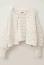【ハー/HER.】のハンドニットパフスリーブボレロ オフホワイト|ID: prp329100004378322 ipo3291000000032949369