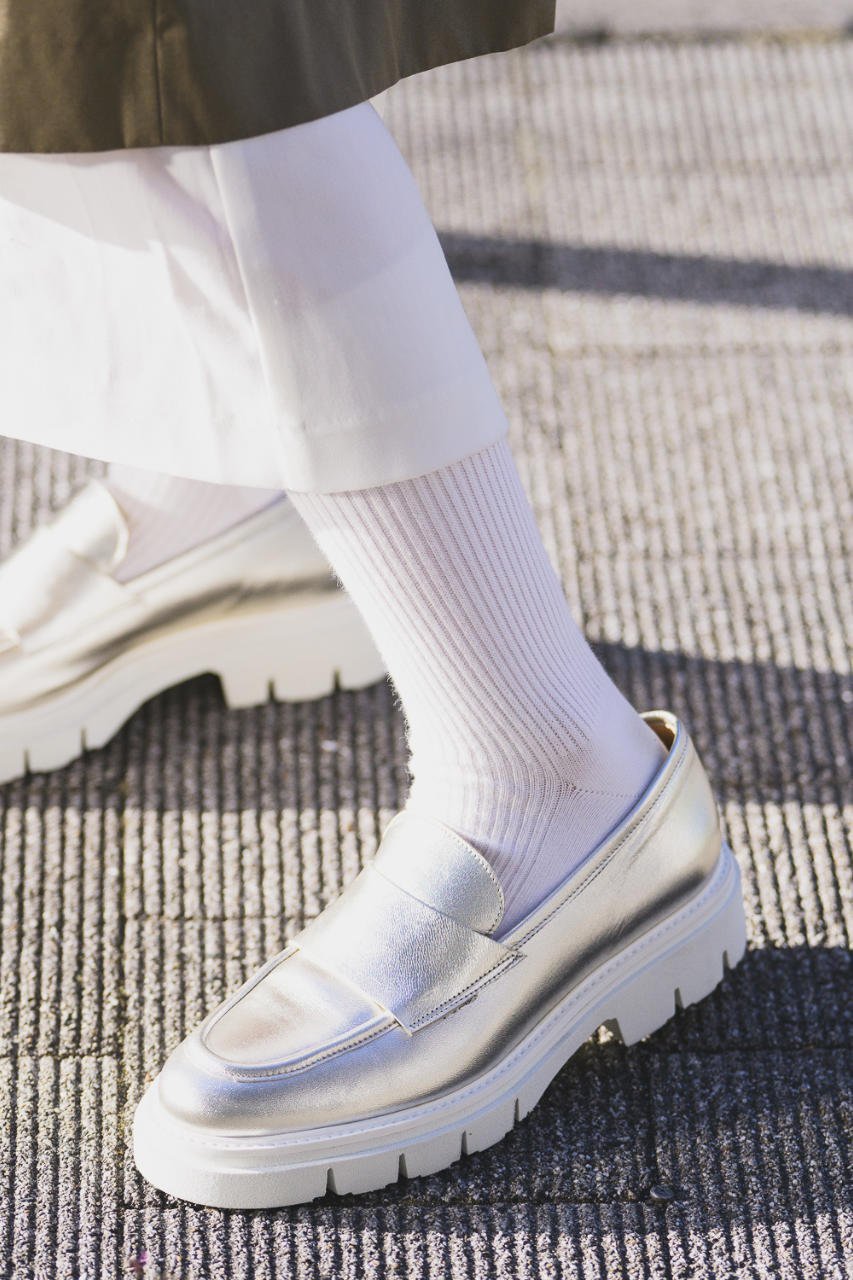 【ルカグロッシ/LucaGrossi】の厚底ソールローファー 人気、トレンドファッション・服の通販 founy(ファニー) 　ファッション　Fashion　レディースファッション　Fashion for Women　シューズ　Shoes, Footwear　シルバー　Silver, Metallic Silver　シンプル　Simple, Minimal　フラット　Flat, Flat Shoes　厚底　Platform Shoes　夏　Summer　定番　Standard, Basic Item　春　Spring　S/S・春夏　SS, Spring/Summer, Warm Season　other-7|ID: prp329100004378325 ipo3291000000035058544