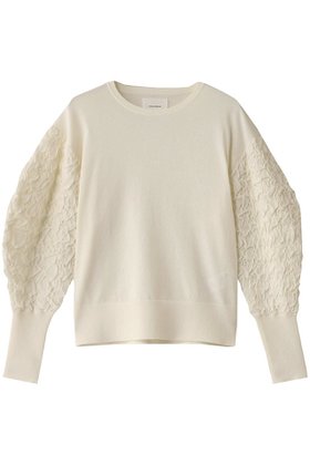 【ミディウミソリッド/MIDIUMISOLID】のpuff slv jacquard PO.S プルオーバー 人気、トレンドファッション・服の通販 founy(ファニー) ファッション Fashion レディースファッション Fashion for Women トップス・カットソー Cut & Sew Tops ニット Knit Tops & Sweaters カジュアルプルオーバー・ニットトップス Pullovers & Knit Tops / Casual Pullovers コンシャス Conscious, Bodycon ジャカード／ジャガード Jacquard, Woven Pattern スリーブ Sleeve, Long Sleeve / Short Sleeve トレンド Trend, Trending Now |ID:prp329100004378333