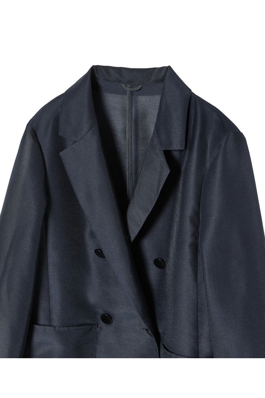 【アナイ/ANAYI】のハードオーガンジーダブルジャケット 人気、トレンドファッション・服の通販 founy(ファニー) 　ファッション　Fashion　レディースファッション　Fashion for Women　アウター　Coat / Outerwear Collection　レディースジャケット・軽アウター　Jackets　インナー　Innerwear　オーガンジー　Organza Fabric　カーディガン　Cardigan, Knitwear　ジャケット　Jacket, Outerwear　ダブル　Double, Double-Breasted　ポケット　Pocket, Pocket Detail　夏　Summer　other-3|ID: prp329100004379415 ipo3291000000032961783
