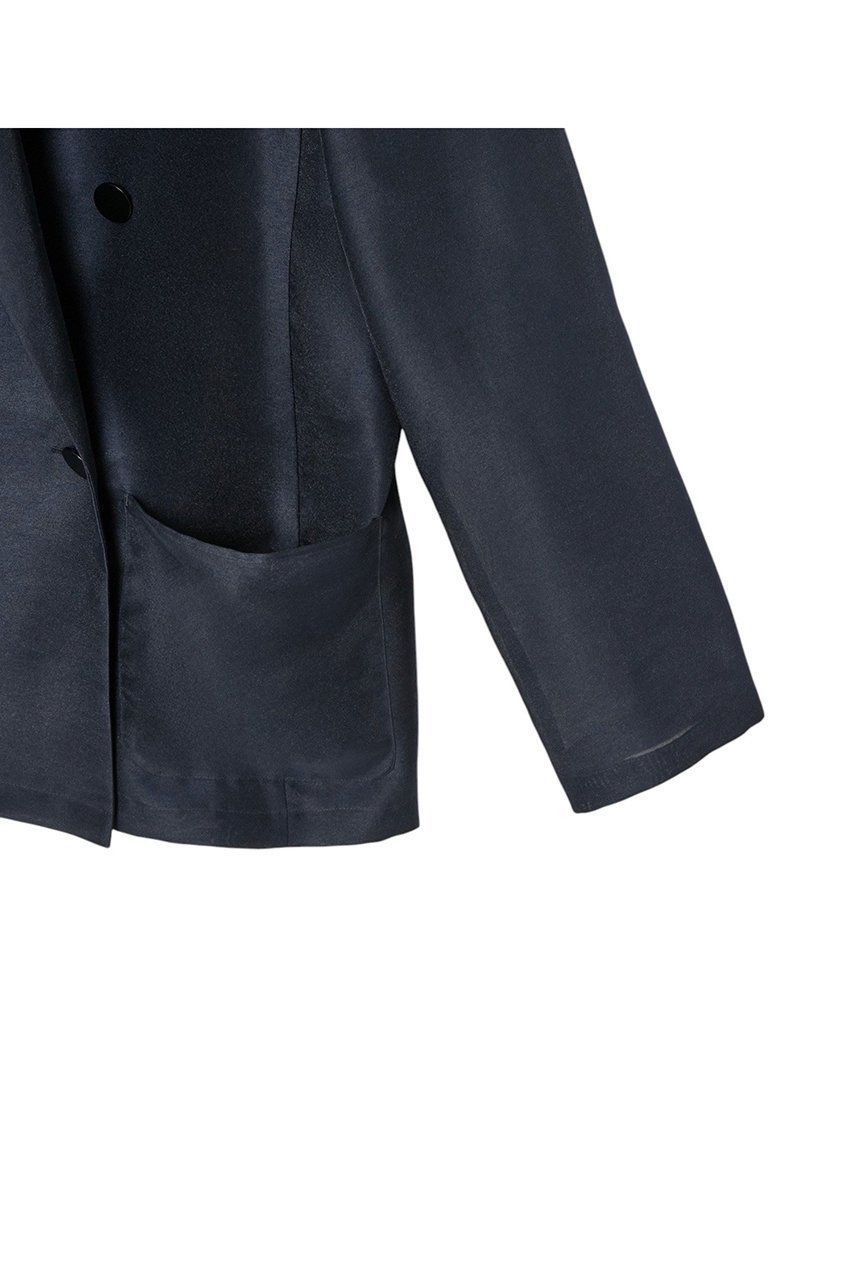 【アナイ/ANAYI】のハードオーガンジーダブルジャケット 人気、トレンドファッション・服の通販 founy(ファニー) 　ファッション　Fashion　レディースファッション　Fashion for Women　アウター　Coat / Outerwear Collection　レディースジャケット・軽アウター　Jackets　インナー　Innerwear　オーガンジー　Organza Fabric　カーディガン　Cardigan, Knitwear　ジャケット　Jacket, Outerwear　ダブル　Double, Double-Breasted　ポケット　Pocket, Pocket Detail　夏　Summer　other-4|ID: prp329100004379415 ipo3291000000032961788