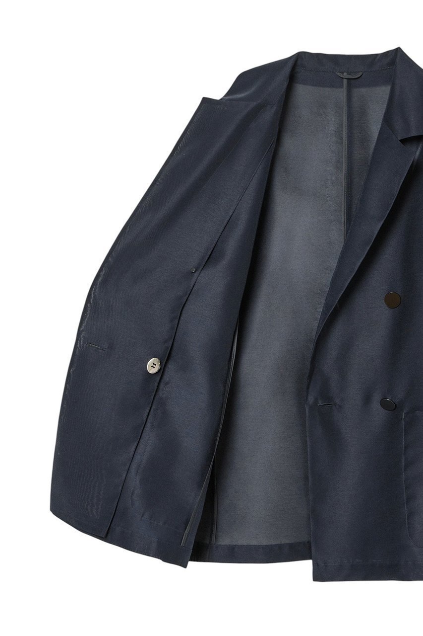 【アナイ/ANAYI】のハードオーガンジーダブルジャケット 人気、トレンドファッション・服の通販 founy(ファニー) 　ファッション　Fashion　レディースファッション　Fashion for Women　アウター　Coat / Outerwear Collection　レディースジャケット・軽アウター　Jackets　インナー　Innerwear　オーガンジー　Organza Fabric　カーディガン　Cardigan, Knitwear　ジャケット　Jacket, Outerwear　ダブル　Double, Double-Breasted　ポケット　Pocket, Pocket Detail　夏　Summer　other-5|ID: prp329100004379415 ipo3291000000035924609