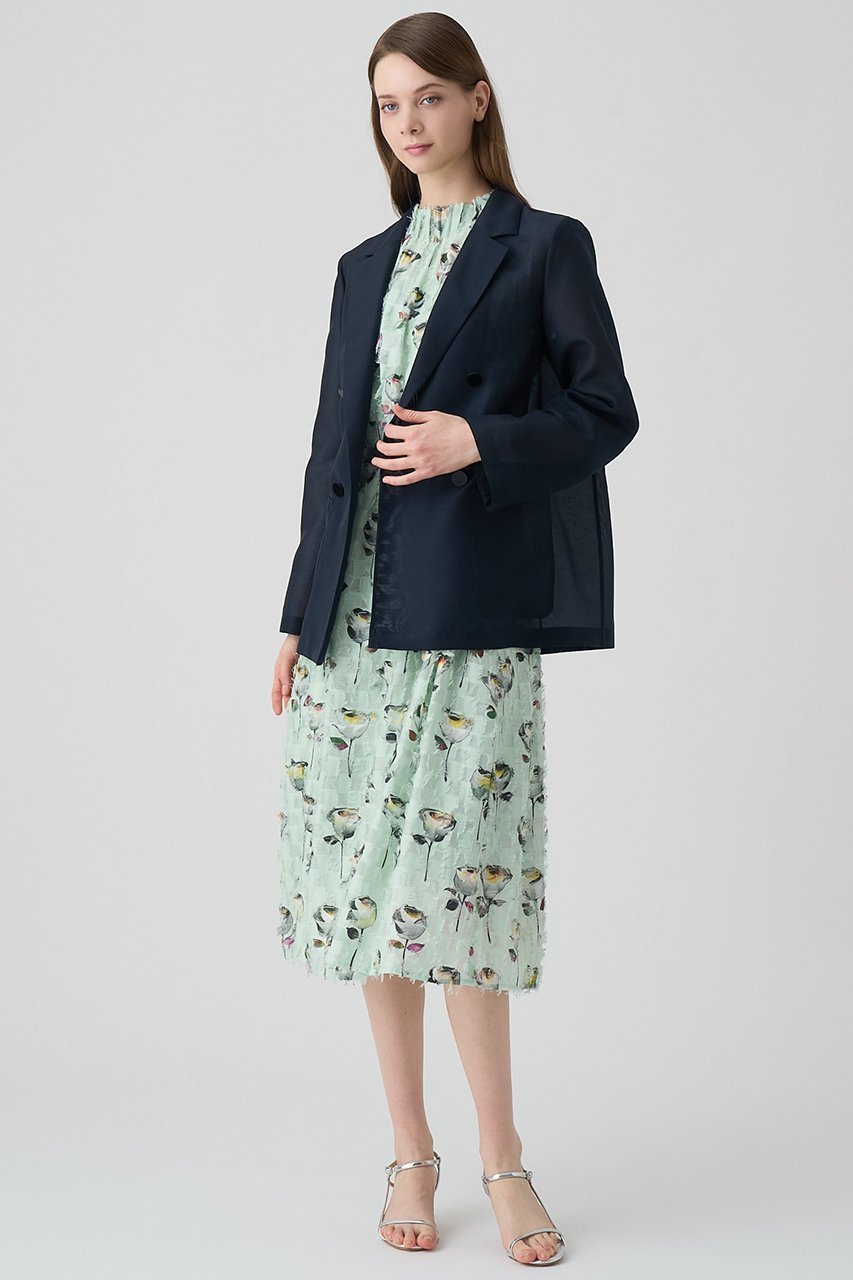 【アナイ/ANAYI】のハードオーガンジーダブルジャケット 人気、トレンドファッション・服の通販 founy(ファニー) 　ファッション　Fashion　レディースファッション　Fashion for Women　アウター　Coat / Outerwear Collection　レディースジャケット・軽アウター　Jackets　インナー　Innerwear　オーガンジー　Organza Fabric　カーディガン　Cardigan, Knitwear　ジャケット　Jacket, Outerwear　ダブル　Double, Double-Breasted　ポケット　Pocket, Pocket Detail　夏　Summer　other-7|ID: prp329100004379415 ipo3291000000035924611