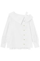 【アナイ/ANAYI】のストレッチブロードアシメブラウス 人気、トレンドファッション・服の通販 founy(ファニー) ファッション Fashion レディースファッション Fashion for Women トップス・カットソー Cut & Sew Tops シャツ・ブラウス・オフィスカジュアル Elegant Blouses & Button-Ups アシンメトリー Asymmetrical Style ストレッチ Stretch, Stretchy Fabric スリーブ Sleeve, Long Sleeve / Short Sleeve トレンド Trend, Trending Now バランス Balance, Style Balance フロント Front, Front Design ブロード Broadcloth, Fine Cotton メタル Metal, Metal Parts ロング Long, Long-Length エレガント 上品 Elegant 再入荷 Restock / Back in Stock thumbnail ホワイト|ID: prp329100004379416 ipo3291000000035054790