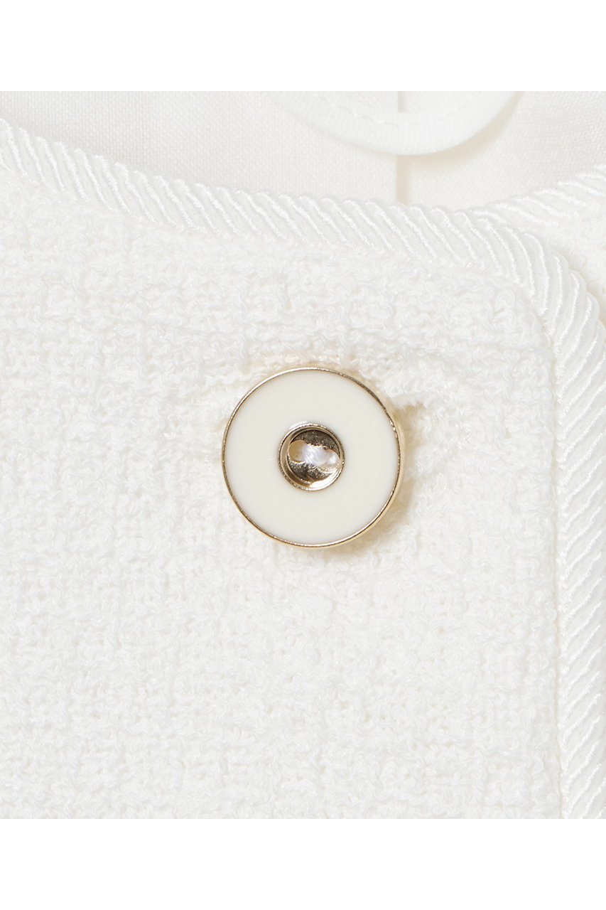 【アナイ/ANAYI】のドビーツイードクルージャケット 人気、トレンドファッション・服の通販 founy(ファニー) 　ファッション　Fashion　レディースファッション　Fashion for Women　アウター　Coat / Outerwear Collection　レディースジャケット・軽アウター　Jackets　クラシカル　Classical, Vintage-Inspired　ジャケット　Jacket, Outerwear　ツイード　Twill, Twill Weave　フロント　Front, Front Design　ブレード　Braid, Decorative Trim　エレガント 上品　Elegant　再入荷　Restock / Back in Stock　春　Spring　other-3|ID: prp329100004379417 ipo3291000000035054796