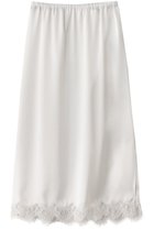 【ジェイドット/j.】のトリアセサテン裾レーススカート 人気、トレンドファッション・服の通販 founy(ファニー) ファッション Fashion レディースファッション Fashion for Women スカート Skirts ロングスカート Long Skirts / Maxi & Midi Skirts エレガント 上品 Elegant スリット Slit, Slit Detail フェミニン Feminine, Girly ラグジュアリー Luxury, Elegant レース Lace, Lace Fabric ロング Long, Long-Length thumbnail オフホワイト|ID: prp329100004379438 ipo3291000000035423775