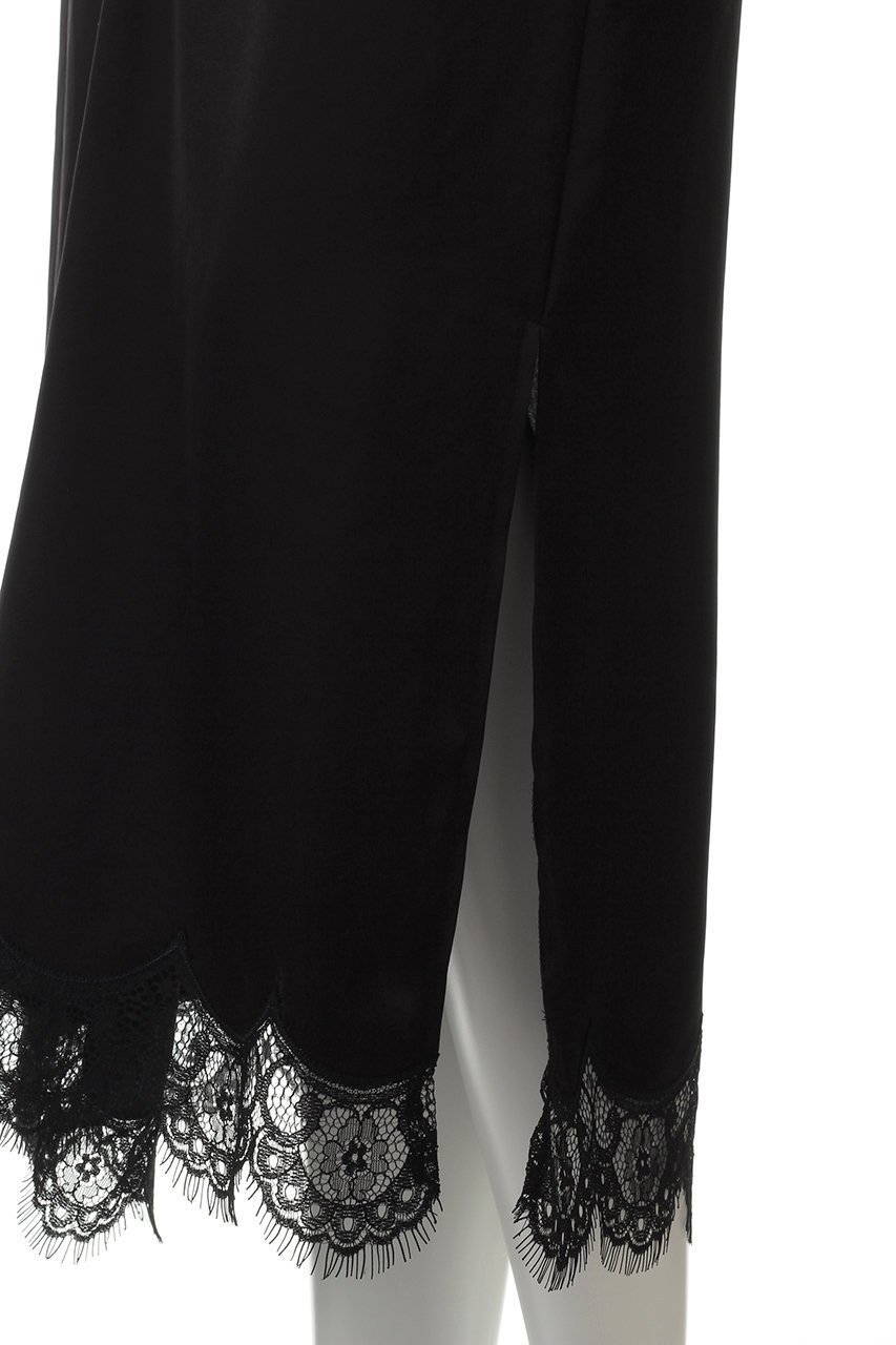 【ジェイドット/j.】のトリアセサテン裾レーススカート 人気、トレンドファッション・服の通販 founy(ファニー) 　ファッション　Fashion　レディースファッション　Fashion for Women　スカート　Skirts　ロングスカート　Long Skirts / Maxi & Midi Skirts　エレガント 上品　Elegant　スリット　Slit, Slit Detail　フェミニン　Feminine, Girly　ラグジュアリー　Luxury, Elegant　レース　Lace, Lace Fabric　ロング　Long, Long-Length　other-6|ID: prp329100004379438 ipo3291000000035423789