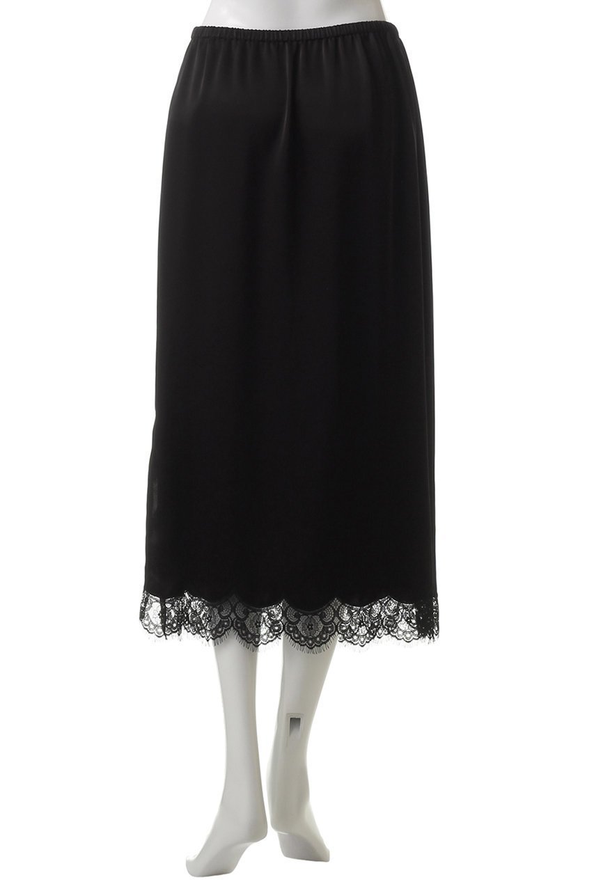【ジェイドット/j.】のトリアセサテン裾レーススカート 人気、トレンドファッション・服の通販 founy(ファニー) 　ファッション　Fashion　レディースファッション　Fashion for Women　スカート　Skirts　ロングスカート　Long Skirts / Maxi & Midi Skirts　エレガント 上品　Elegant　スリット　Slit, Slit Detail　フェミニン　Feminine, Girly　ラグジュアリー　Luxury, Elegant　レース　Lace, Lace Fabric　ロング　Long, Long-Length　other-4|ID: prp329100004379438 ipo3291000000036011503
