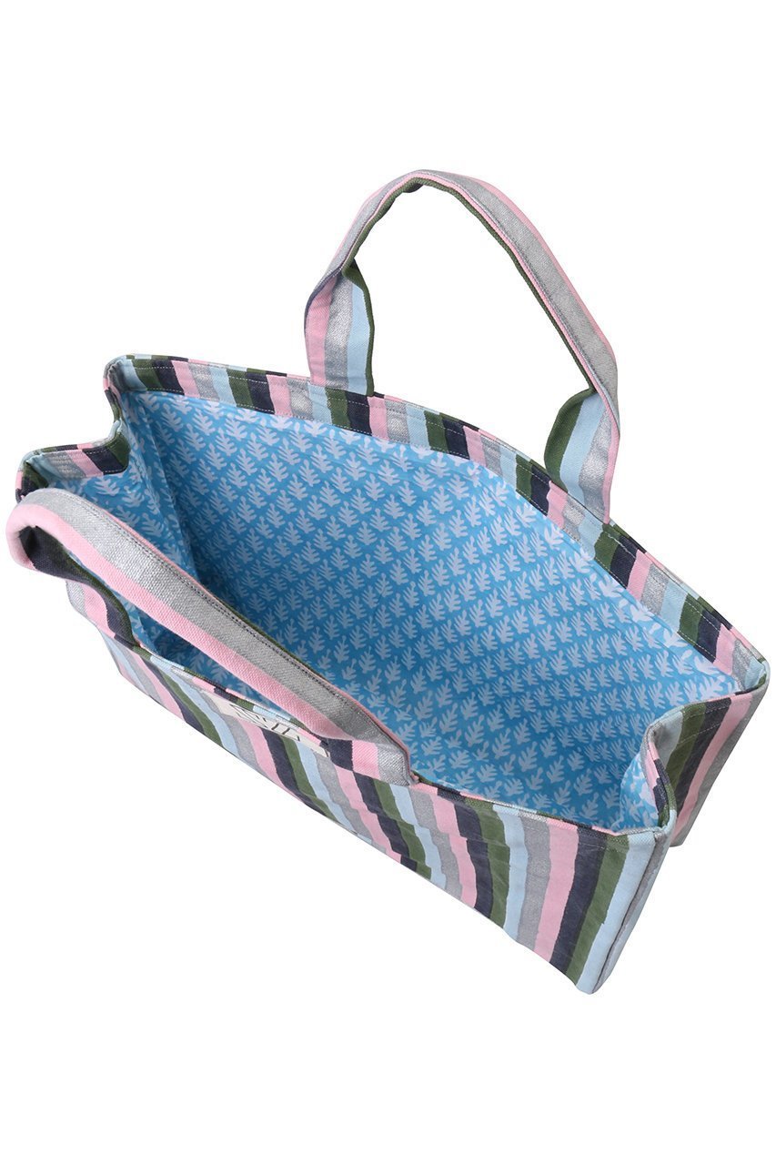 【エスゼット ブロックプリント/SZ Blockprints】のMULTI STRIPE ショッパートート 人気、トレンドファッション・服の通販 founy(ファニー) 　ファッション　Fashion　レディースファッション　Fashion for Women　バッグ　Bags　ストライプ　Stripe, Striped Pattern　旅行　Travel　other-5|ID: prp329100004379443 ipo3291000000035691858