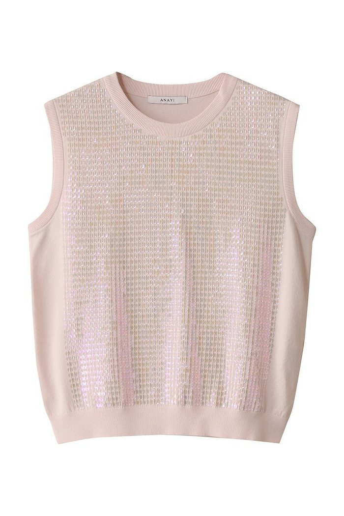 【アナイ/ANAYI】のスパンコールエンブロイダリープルオーバー インテリア・キッズ・メンズ・レディースファッション・服の通販 founy(ファニー) https://founy.com/ ファッション Fashion レディースファッション Fashion for Women トップス・カットソー Cut & Sew Tops ニット Knit Tops & Sweaters カジュアルプルオーバー・ニットトップス Pullovers & Knit Tops / Casual Pullovers インナー Innerwear エレガント 上品 Elegant シンプル Simple, Minimal ジャケット Jacket, Outerwear ストレッチ Stretch, Stretchy Fabric スパンコール Sequins, Sequin Embellishment デニム Denim, Jeans Material 春 Spring |ID: prp329100004379446 ipo3291000000035058449