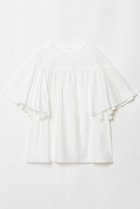 【ハウス オブ ロータス/HOUSE OF LOTUS】のライトモールスキンオフショルダーフレアスリーブブラウス オフホワイト|ID: prp329100004380592 ipo3291000000032852946