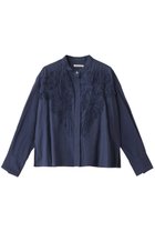 【ハウス オブ ロータス/HOUSE OF LOTUS】のエンブロイダリーサッカーシャツ ネイビー|ID: prp329100004380598 ipo3291000000032845189