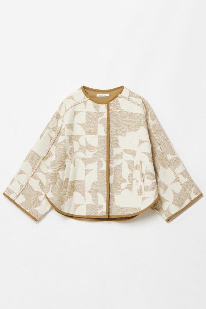 【ハウス オブ ロータス/HOUSE OF LOTUS】のジオメトリックジャカードジャケット インテリア・キッズ・メンズ・レディースファッション・服の通販 founy(ファニー) https://founy.com/ ファッション Fashion レディースファッション WOMEN アウター Coat Outerwear ジャケット Jackets イタリア Italy ジャケット Jacket トリミング Trimming バランス Balance フェイクスエード Faux Suede フリンジ Fringe ポンチョ Poncho モダン Modern |ID: prp329100004380603 ipo3291000000030612887