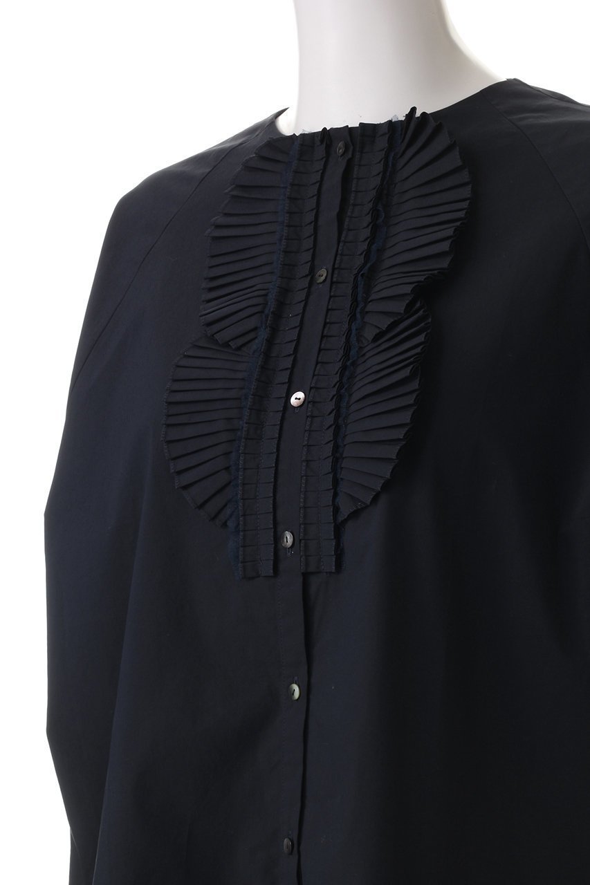 【マリリンムーン/MARILYN MOON】の【SOI-MeME】ドラマティックタックモチーフコクーンブラウス 人気、トレンドファッション・服の通販 founy(ファニー) 　ファッション　Fashion　レディースファッション　Fashion for Women　トップス・カットソー　Cut & Sew Tops　シャツ・ブラウス・オフィスカジュアル　Elegant Blouses & Button-Ups　スリーブ　Sleeve, Long Sleeve / Short Sleeve　チュール　Tulip, Tulip Motif　バランス　Balance, Style Balance　フリル　Frill, Ruffle　プリーツ　Pleats, Pleated　モダン　Modern, Contemporary　モチーフ　Motif, Design Theme　ロング　Long, Long-Length　other-5|ID: prp329100004380606 ipo3291000000036071379