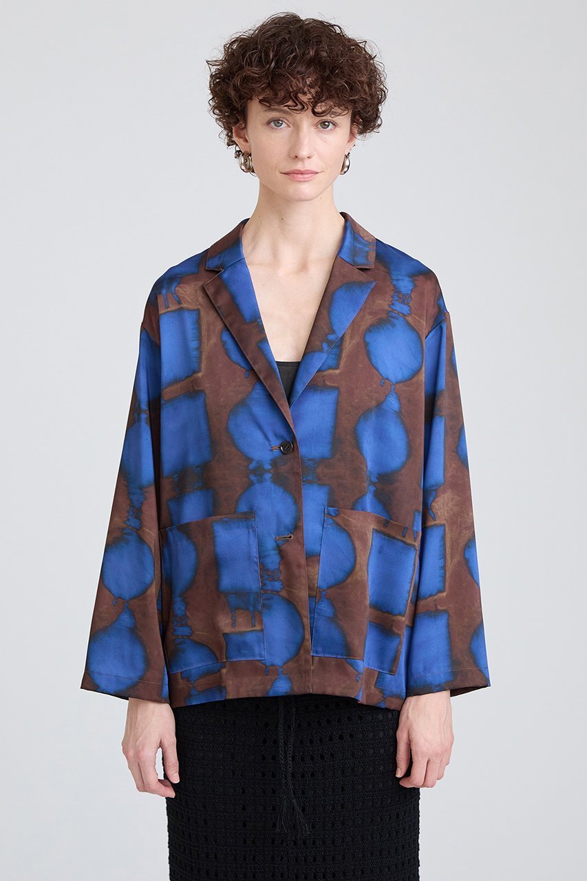 【ハウス オブ ロータス/HOUSE OF LOTUS】のPattern art プリントジャケット 人気、トレンドファッション・服の通販 founy(ファニー) 　ファッション　Fashion　レディースファッション　Fashion for Women　アウター　Coat / Outerwear Collection　レディースジャケット・軽アウター　Jackets　ジャケット　Jacket, Outerwear　ツイル　Twist, Twisted Detail　プリント　Print, Printed Pattern　モダン　Modern, Contemporary　other-8|ID: prp329100004380609 ipo3291000000032954043
