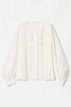 【ハウス オブ ロータス/HOUSE OF LOTUS】のキュプラブロードティアードフリルブラウス 人気、トレンドファッション・服の通販 founy(ファニー) ファッション Fashion レディースファッション Fashion for Women トップス・カットソー Cut & Sew Tops シャツ・ブラウス・オフィスカジュアル Elegant Blouses & Button-Ups キュプラ Cupro, Eco Fabric スリーブ Sleeve, Long Sleeve / Short Sleeve タンブラー Tumbler, Travel Mug フェミニン Feminine, Girly フリル Frill, Ruffle フロント Front, Front Design ブロード Broadcloth, Fine Cotton ロング Long, Long-Length thumbnail オフホワイト|ID: prp329100004380610 ipo3291000000034955070