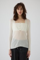 【リムアーク/RIM.ARK】のBustier set rib knit/ニット ホワイト|ID: prp329100004380612 ipo3291000000032809149