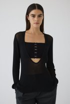 【リムアーク/RIM.ARK】のBustier set rib knit/ニット ブラック|ID: prp329100004380612 ipo3291000000032809150