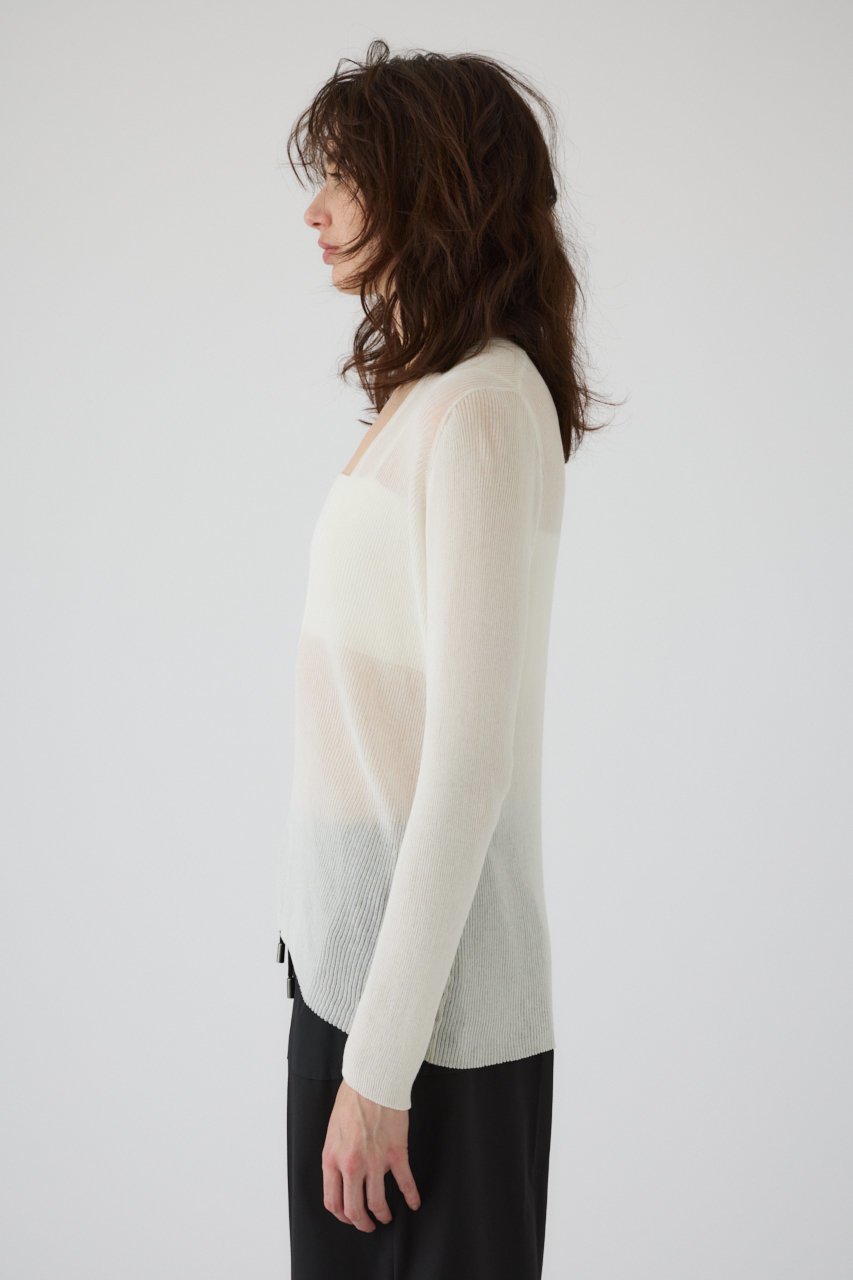 【リムアーク/RIM.ARK】のBustier set rib knit/ニット 人気、トレンドファッション・服の通販 founy(ファニー) 　ファッション　Fashion　レディースファッション　Fashion for Women　トップス・カットソー　Cut & Sew Tops　ニット　Knit Tops & Sweaters　カジュアルプルオーバー・ニットトップス　Pullovers & Knit Tops / Casual Pullovers　ビスチェ　Bustiers & Corset Tops / Layered Bustier Style　シアー　Sheer, See-Through　バランス　Balance, Style Balance　ビスチェ　Bustier, Corset Top　other-4|ID: prp329100004380612 ipo3291000000035632043