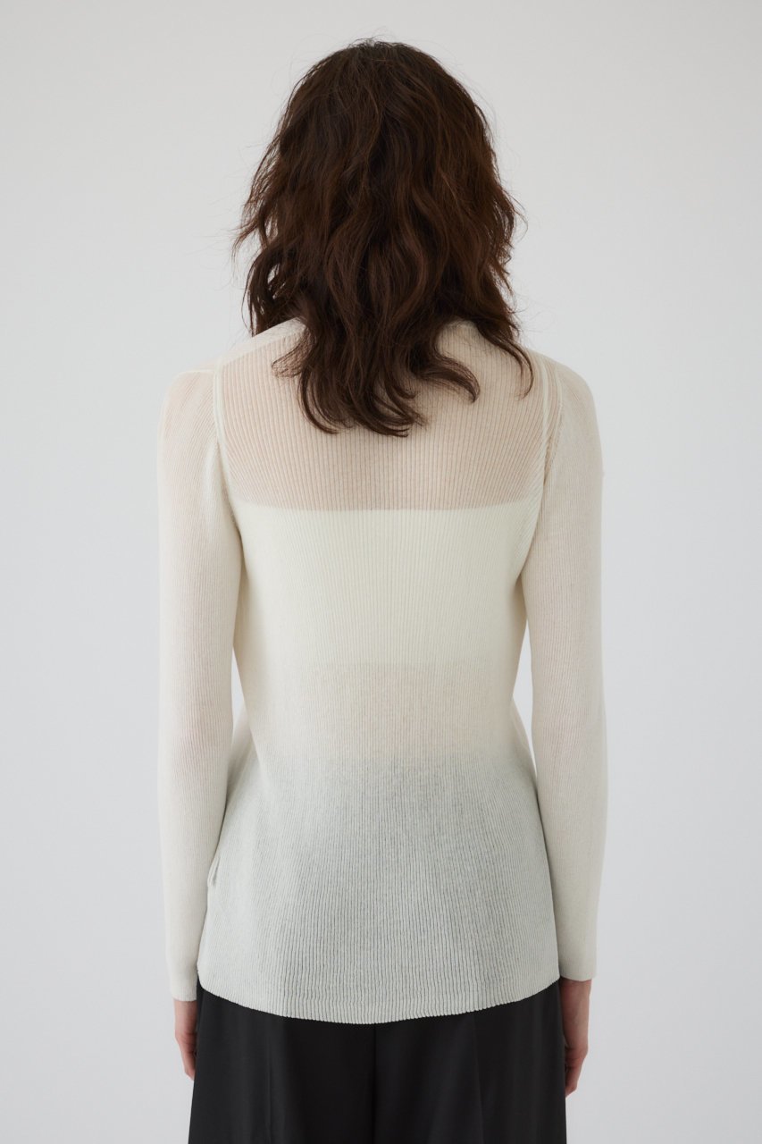 【リムアーク/RIM.ARK】のBustier set rib knit/ニット 人気、トレンドファッション・服の通販 founy(ファニー) 　ファッション　Fashion　レディースファッション　Fashion for Women　トップス・カットソー　Cut & Sew Tops　ニット　Knit Tops & Sweaters　カジュアルプルオーバー・ニットトップス　Pullovers & Knit Tops / Casual Pullovers　ビスチェ　Bustiers & Corset Tops / Layered Bustier Style　シアー　Sheer, See-Through　バランス　Balance, Style Balance　ビスチェ　Bustier, Corset Top　other-5|ID: prp329100004380612 ipo3291000000035632044