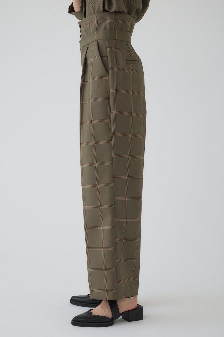 【リムアーク/RIM.ARK】のGabardine super high waist PT/パンツ 人気、トレンドファッション・服の通販 founy(ファニー) 　ファッション　Fashion　レディースファッション　WOMEN　パンツ　Pants　クラシカル　Classical　コルセット　Corset　セットアップ　Set Up　チェック　Check　other-3|ID: prp329100004380614 ipo3291000000031334849