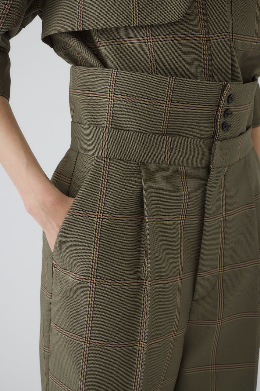 【リムアーク/RIM.ARK】のGabardine super high waist PT/パンツ 人気、トレンドファッション・服の通販 founy(ファニー) 　ファッション　Fashion　レディースファッション　WOMEN　パンツ　Pants　クラシカル　Classical　コルセット　Corset　セットアップ　Set Up　チェック　Check　other-6|ID: prp329100004380614 ipo3291000000031334852