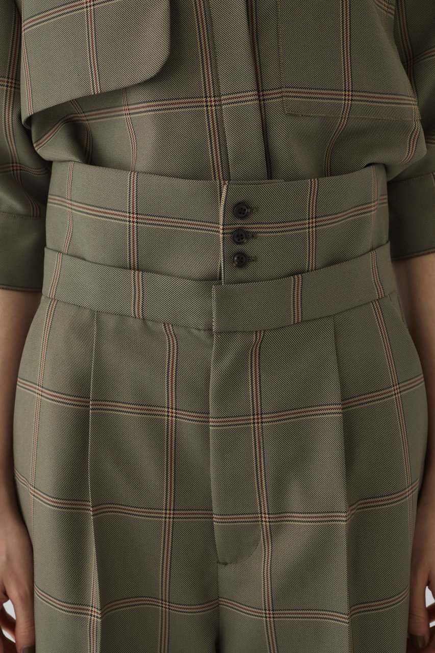 【リムアーク/RIM.ARK】のGabardine super high waist PT/パンツ 人気、トレンドファッション・服の通販 founy(ファニー) 　ファッション　Fashion　レディースファッション　WOMEN　パンツ　Pants　クラシカル　Classical　コルセット　Corset　セットアップ　Set Up　チェック　Check　other-7|ID: prp329100004380614 ipo3291000000031334853