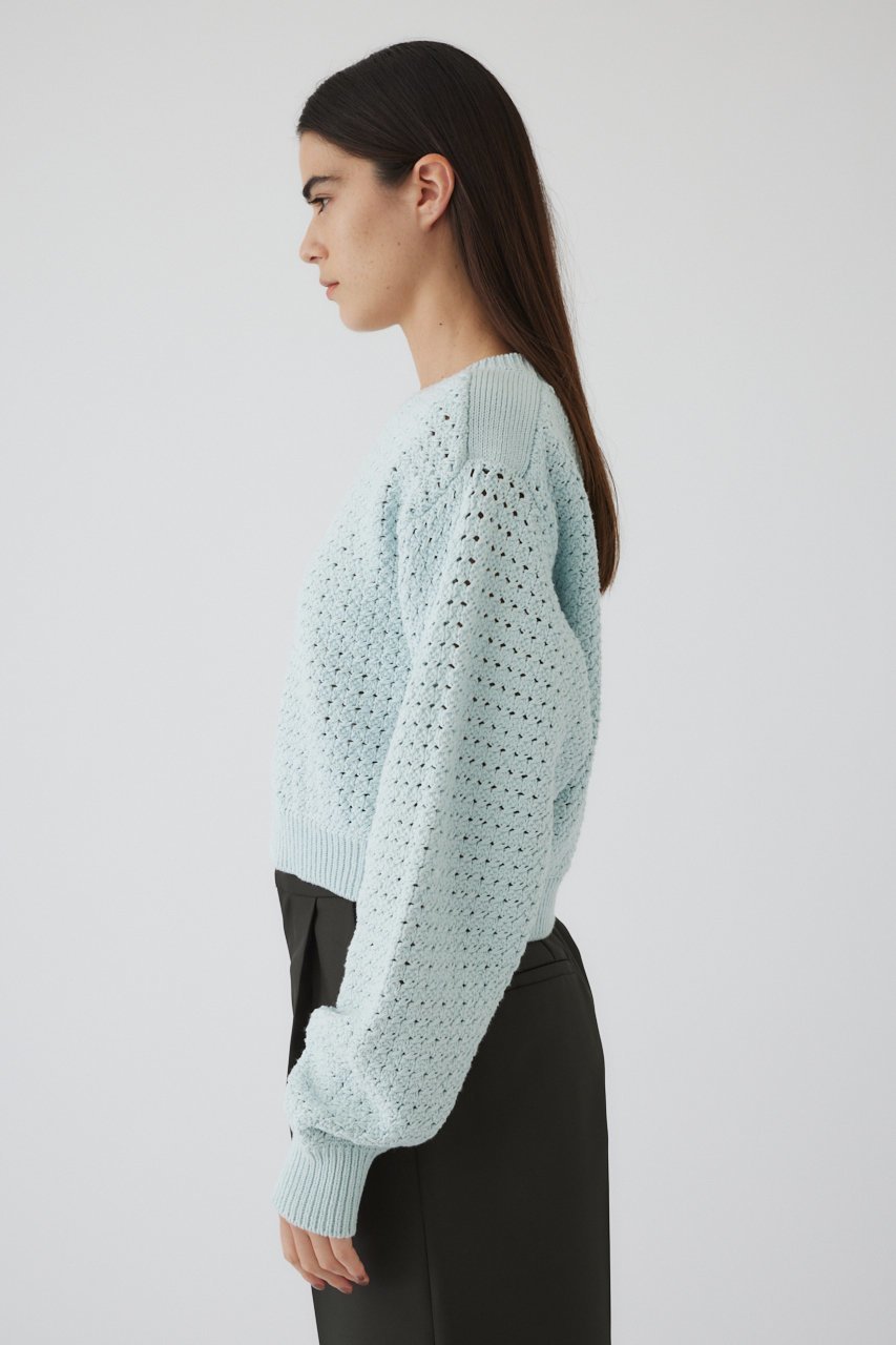 【リムアーク/RIM.ARK】のPattern knitting cotton knit/ニット 人気、トレンドファッション・服の通販 founy(ファニー) 　ファッション　Fashion　レディースファッション　WOMEN　トップス・カットソー　Tops/Tshirt　ニット　Knit Tops　プルオーバー　Pullover　おすすめ　Recommend　ショート　Short　バランス　Balance　春　Spring　other-4|ID: prp329100004380617 ipo3291000000032377313