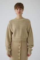 【リムアーク/RIM.ARK】のPattern knitting cotton knit/ニット 人気、トレンドファッション・服の通販 founy(ファニー) ファッション Fashion レディースファッション Fashion for Women トップス・カットソー Cut & Sew Tops ニット Knit Tops & Sweaters カジュアルプルオーバー・ニットトップス Pullovers & Knit Tops / Casual Pullovers おすすめ Recommended / Our Picks ショート Short, Short Length バランス Balance, Style Balance 春 Spring thumbnail ベージュ|ID: prp329100004380617 ipo3291000000034970123