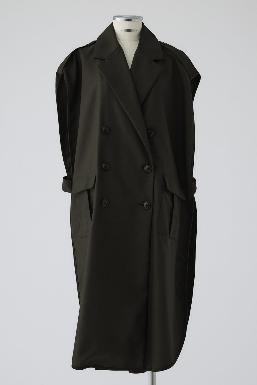 【リムアーク/RIM.ARK】のGabardine cape/ケープ インテリア・キッズ・メンズ・レディースファッション・服の通販 founy(ファニー) 　ファッション　Fashion　レディースファッション　Fashion for Women　アウター　Coat / Outerwear Collection　レディースジャケット・軽アウター　Jackets　ジャケット　Jacket, Outerwear　ベーシック　Basic, Essential　エレガント 上品　Elegant　ダークグリーン|ID: prp329100004380620 ipo3291000000032931418