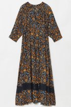 【ハウス オブ ロータス/HOUSE OF LOTUS】のボタニカルプリントヘムレースワンピース ブラック|ID: prp329100004380622 ipo3291000000032857727