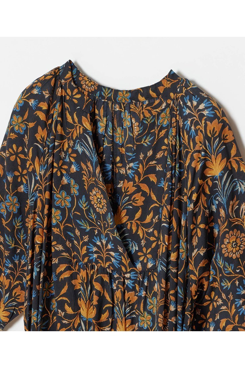 【ハウス オブ ロータス/HOUSE OF LOTUS】のボタニカルプリントヘムレースワンピース 人気、トレンドファッション・服の通販 founy(ファニー) 　ファッション　Fashion　レディースファッション　Fashion for Women　ワンピース　Dresses　チュニック　Tunic Tops & Dresses　インド　Indian Textile　オレンジ　Orange　チュニック　Tunic, Long Top　ドレープ　Drape, Draping Fabric　レース　Lace, Lace Fabric　ロング　Long, Long-Length　エレガント 上品　Elegant　other-4|ID: prp329100004380622 ipo3291000000032857743