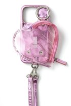 【エジュー/ajew】のiPhone16/16Pro ajew PVC heart planet pocket case ピンク|ID: prp329100004380627 ipo3291000000032800661