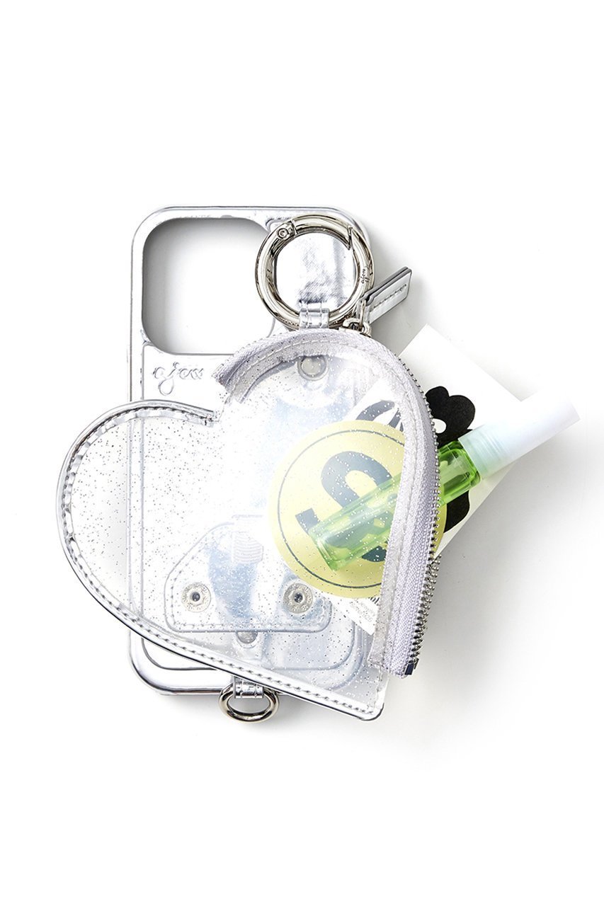 【エジュー/ajew】のiPhone16/16Pro ajew PVC heart planet pocket case 人気、トレンドファッション・服の通販 founy(ファニー) 　ファッション　Fashion　レディースファッション　Fashion for Women　iPhone アイフォーン　iPhone　ジップ　Zip, Zipper　ドッキング　Docking, Mixed Material　ポケット　Pocket, Pocket Detail　メタル　Metal, Metal Parts　春　Spring　other-3|ID: prp329100004380627 ipo3291000000032800664