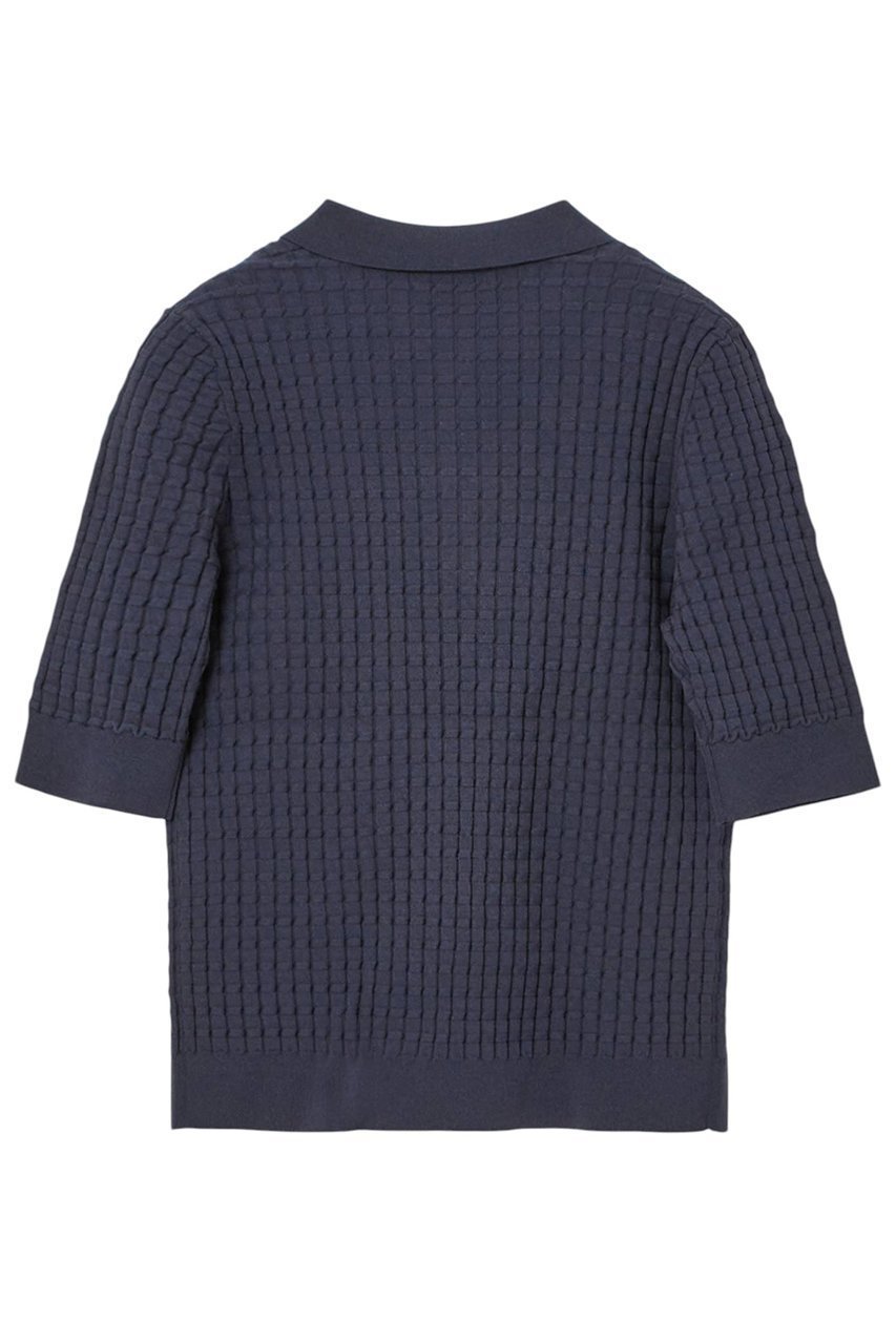 【アナイ/ANAYI】のチェッカーリブポロ 人気、トレンドファッション・服の通販 founy(ファニー) 　ファッション　Fashion　レディースファッション　Fashion for Women　トップス・カットソー　Cut & Sew Tops　ニット　Knit Tops & Sweaters　カジュアルプルオーバー・ニットトップス　Pullovers & Knit Tops / Casual Pullovers　スキッパー　Skipper, Open Collar　チェック　Check, Plaid, Tartan　トレンド　Trend, Trending Now　バランス　Balance, Style Balance　夏　Summer　other-2|ID: prp329100004380635 ipo3291000000032931958
