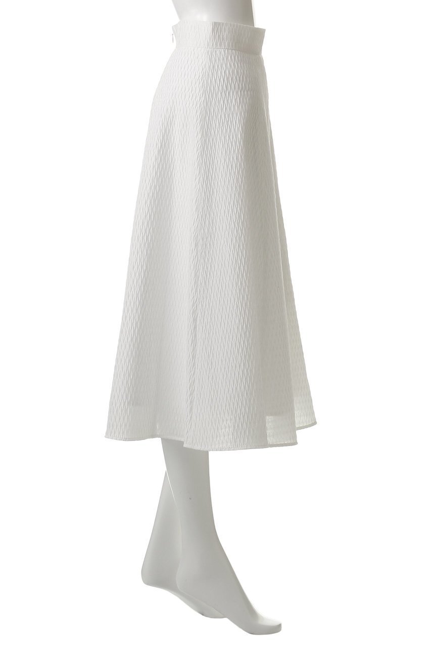 【アナイ/ANAYI】のフクレジャガードフレアスカート 人気、トレンドファッション・服の通販 founy(ファニー) 　ファッション　Fashion　レディースファッション　Fashion for Women　スカート　Skirts　Aライン・フレアスカート　A-Line & Flared Skirts　ロングスカート　Long Skirts / Maxi & Midi Skirts　エレガント 上品　Elegant　カットソー　Cut and Sewn Top　シアー　Sheer, See-Through　シンプル　Simple, Minimal　ジャカード／ジャガード　Jacquard, Woven Pattern　フレア　Flare, Flared　ロング　Long, Long-Length　other-3|ID: prp329100004380636 ipo3291000000032846832