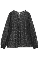 【アナイ/ANAYI】のフラワー刺繍クループルオーバー ブラック|ID: prp329100004380638 ipo3291000000032859418
