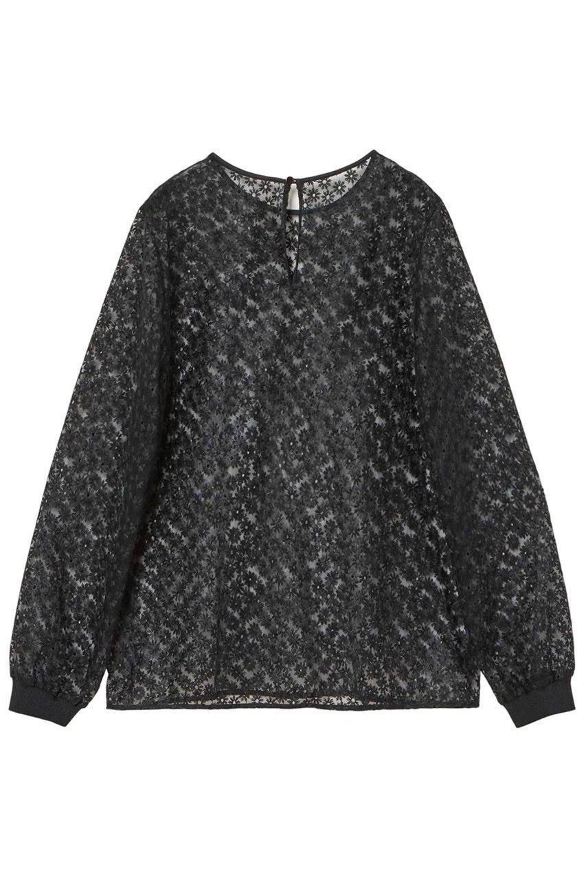 【アナイ/ANAYI】のフラワー刺繍クループルオーバー 人気、トレンドファッション・服の通販 founy(ファニー) 　ファッション　Fashion　レディースファッション　Fashion for Women　トップス・カットソー　Cut & Sew Tops　シャツ・ブラウス・オフィスカジュアル　Elegant Blouses & Button-Ups　ロングTシャツ・Tシャツ　Longline T-Shirts & Tees　カジュアルプルオーバー・ニットトップス　Pullovers & Knit Tops / Casual Pullovers　カットソー・ベーシックTシャツ　Cut-and-Sewn Tops / Stretch Tees & Basics　おすすめ　Recommended / Our Picks　アイレット　Eyelet Lace　インナー　Innerwear　シアー　Sheer, See-Through　ジャケット　Jacket, Outerwear　スリーブ　Sleeve, Long Sleeve / Short Sleeve　チュール　Tulip, Tulip Motif　ドッキング　Docking, Mixed Material　ビスチェ　Bustier, Corset Top　フラワー　Flower, Floral　モチーフ　Motif, Design Theme　ランダム　Random, Irregular　ロング　Long, Long-Length　エレガント 上品　Elegant　再入荷　Restock / Back in Stock　other-2|ID: prp329100004380638 ipo3291000000032859424