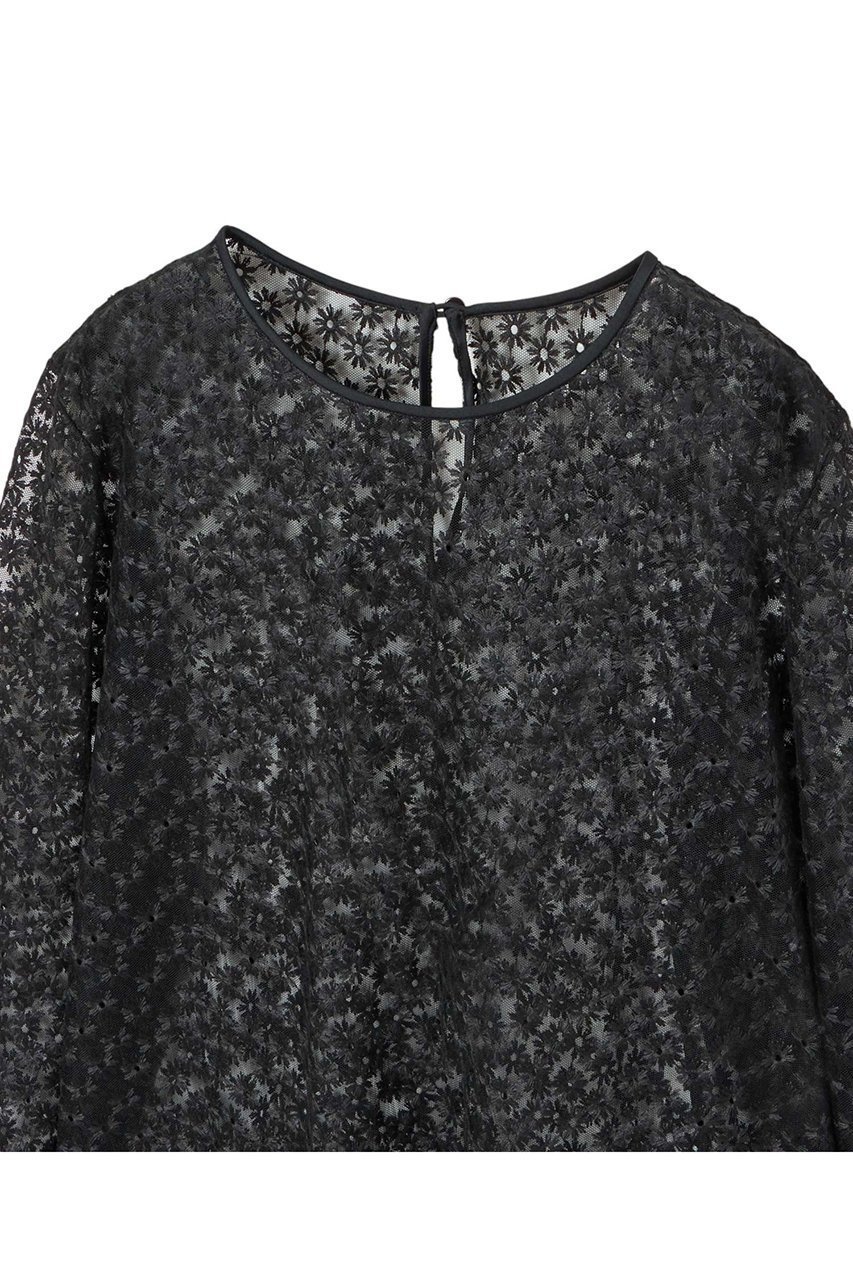 【アナイ/ANAYI】のフラワー刺繍クループルオーバー 人気、トレンドファッション・服の通販 founy(ファニー) 　ファッション　Fashion　レディースファッション　Fashion for Women　トップス・カットソー　Cut & Sew Tops　シャツ・ブラウス・オフィスカジュアル　Elegant Blouses & Button-Ups　ロングTシャツ・Tシャツ　Longline T-Shirts & Tees　カジュアルプルオーバー・ニットトップス　Pullovers & Knit Tops / Casual Pullovers　カットソー・ベーシックTシャツ　Cut-and-Sewn Tops / Stretch Tees & Basics　おすすめ　Recommended / Our Picks　アイレット　Eyelet Lace　インナー　Innerwear　シアー　Sheer, See-Through　ジャケット　Jacket, Outerwear　スリーブ　Sleeve, Long Sleeve / Short Sleeve　チュール　Tulip, Tulip Motif　ドッキング　Docking, Mixed Material　ビスチェ　Bustier, Corset Top　フラワー　Flower, Floral　モチーフ　Motif, Design Theme　ランダム　Random, Irregular　ロング　Long, Long-Length　エレガント 上品　Elegant　再入荷　Restock / Back in Stock　other-3|ID: prp329100004380638 ipo3291000000032859430