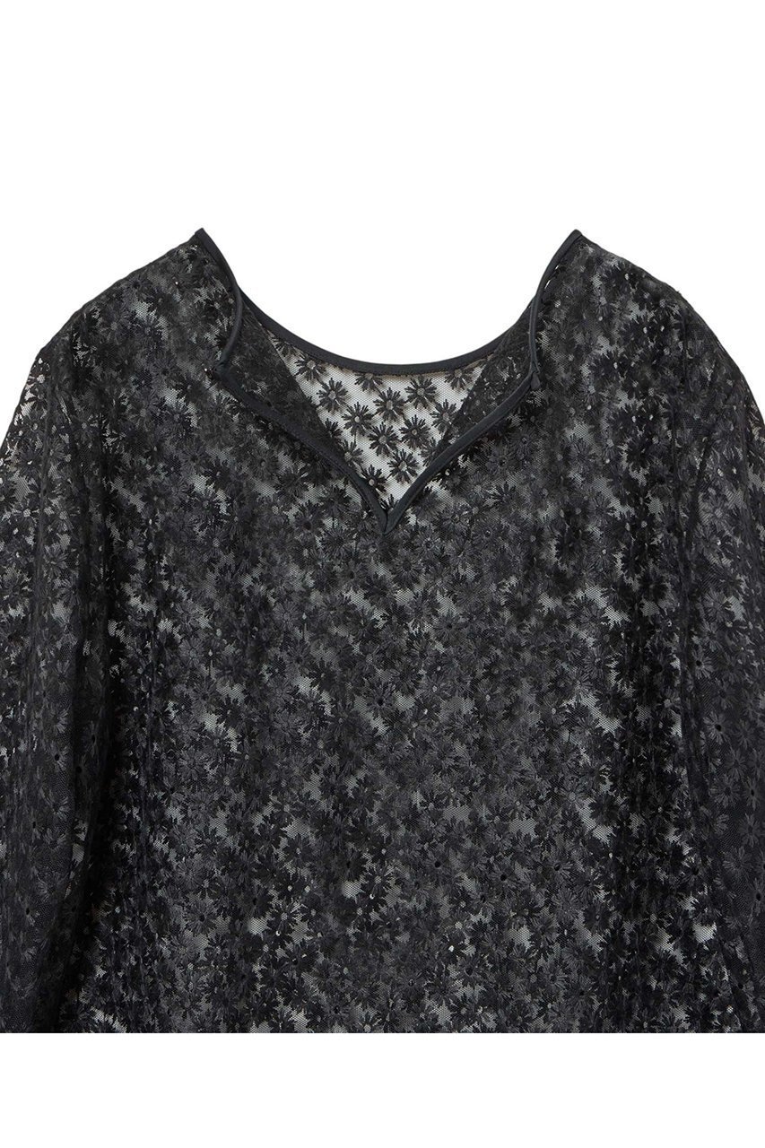 【アナイ/ANAYI】のフラワー刺繍クループルオーバー 人気、トレンドファッション・服の通販 founy(ファニー) 　ファッション　Fashion　レディースファッション　Fashion for Women　トップス・カットソー　Cut & Sew Tops　シャツ・ブラウス・オフィスカジュアル　Elegant Blouses & Button-Ups　ロングTシャツ・Tシャツ　Longline T-Shirts & Tees　カジュアルプルオーバー・ニットトップス　Pullovers & Knit Tops / Casual Pullovers　カットソー・ベーシックTシャツ　Cut-and-Sewn Tops / Stretch Tees & Basics　おすすめ　Recommended / Our Picks　アイレット　Eyelet Lace　インナー　Innerwear　シアー　Sheer, See-Through　ジャケット　Jacket, Outerwear　スリーブ　Sleeve, Long Sleeve / Short Sleeve　チュール　Tulip, Tulip Motif　ドッキング　Docking, Mixed Material　ビスチェ　Bustier, Corset Top　フラワー　Flower, Floral　モチーフ　Motif, Design Theme　ランダム　Random, Irregular　ロング　Long, Long-Length　エレガント 上品　Elegant　再入荷　Restock / Back in Stock　other-4|ID: prp329100004380638 ipo3291000000032859436
