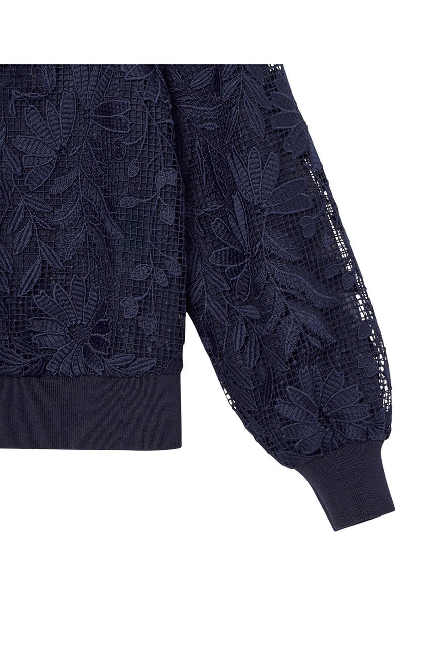 【アナイ/ANAYI】のフルールジップブルゾン 人気、トレンドファッション・服の通販 founy(ファニー) 　ファッション　Fashion　レディースファッション　Fashion for Women　アウター　Coat / Outerwear Collection　レディースジャケット・軽アウター　Jackets　ブルゾンジャケット・スポーティアウター　Blouson Jackets　エレガント 上品　Elegant　ジャケット　Jacket, Outerwear　スリーブ　Sleeve, Long Sleeve / Short Sleeve　フェミニン　Feminine, Girly　ブルゾン　Blouson, Bomber Jacket　メッシュ　Mesh, Net Fabric　レース　Lace, Lace Fabric　再入荷　Restock / Back in Stock　夏　Summer　春　Spring　S/S・春夏　SS, Spring/Summer, Warm Season　other-4|ID: prp329100004380639 ipo3291000000032958094